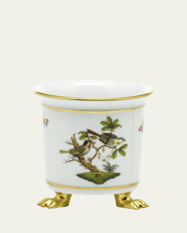 Rothschild Bird Mini Cache Pot with Feet